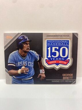 2018 Topps George Brett Royals 150th Anniversary Patch #AMP-GB (086)
